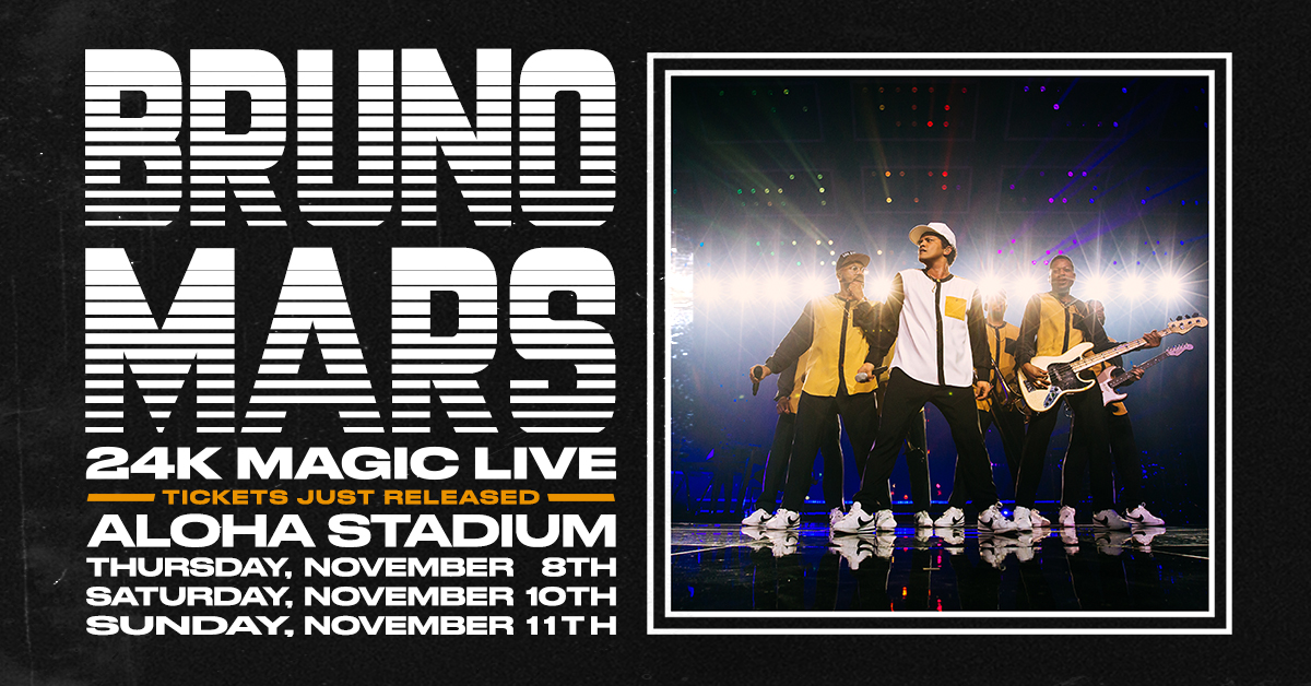 Bruno Mars 24k Magic World Tour Releases Additional Tickets