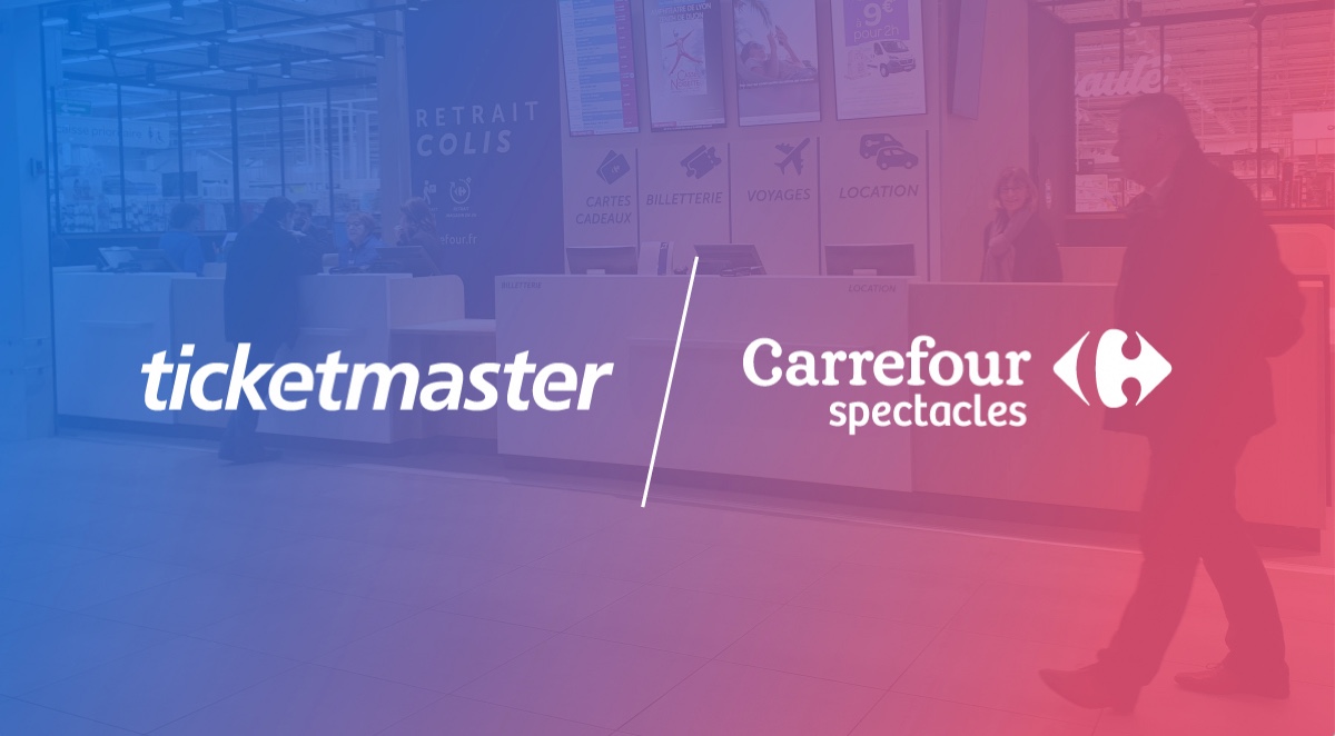 Carrefour Spectacles s’associe à Ticketmaster France