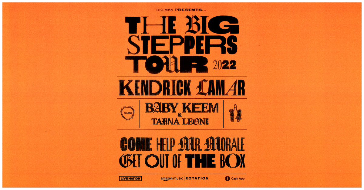 Kendrick Lamar announces 'The Big Steppers' 2022 world tour dates