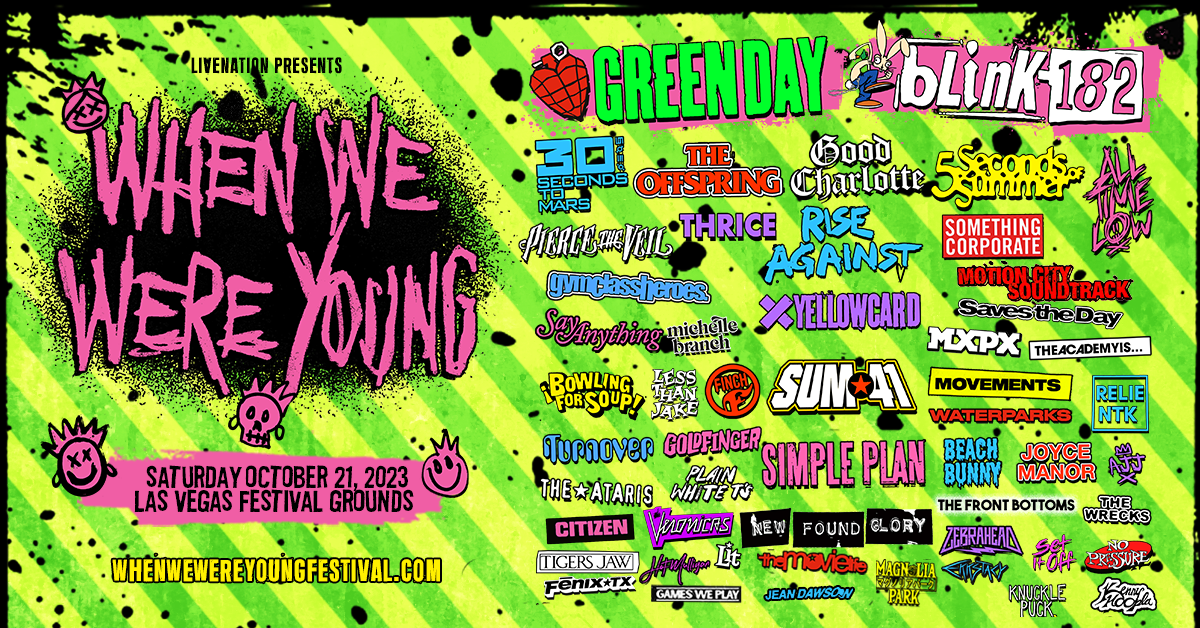 When We Were Young Festival Announces 2023 Lineup Featuring blink182