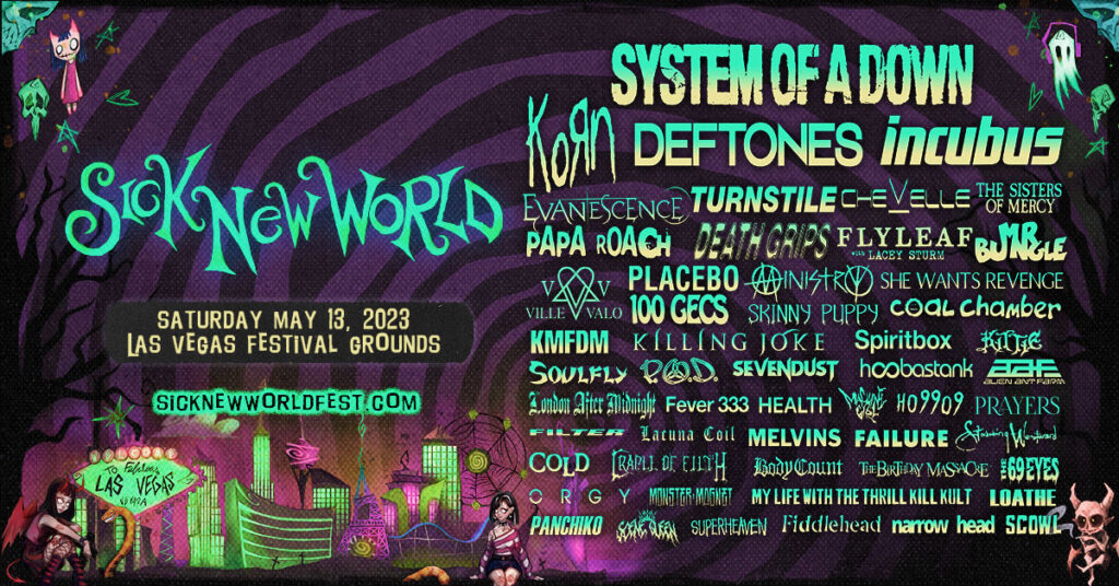 SYSTEM OF A DOWN, KORN, DEFTONES, AND INCUBUS TO CHRISTEN INAUGURAL