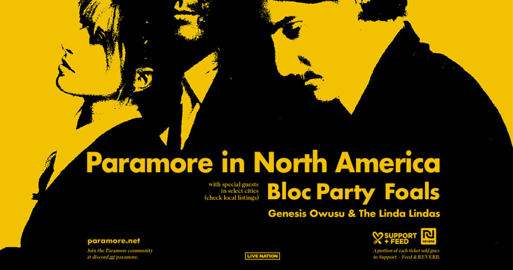 Paramore Announces Long Awaited North America Arena Tour with Support