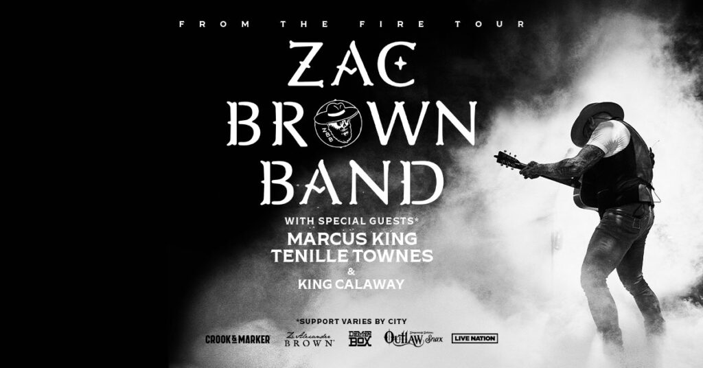 Zac Brown Band Announces 2025 “From The Fire Tour,” Marking Their 10th