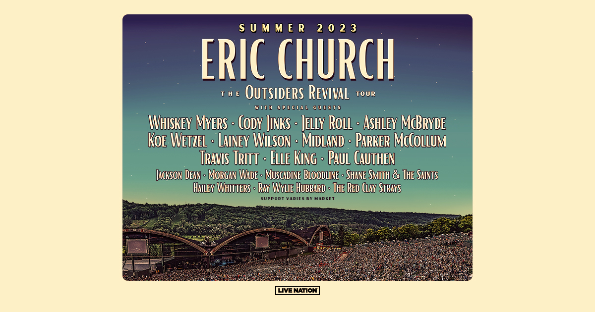 Eric Church Announces 27Date The Outsiders Revival Tour Live Nation