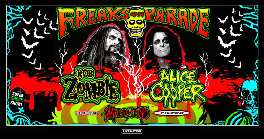 Rob Zombie And Alice Cooper Announce Freaks On Parade Tour 2023 Live