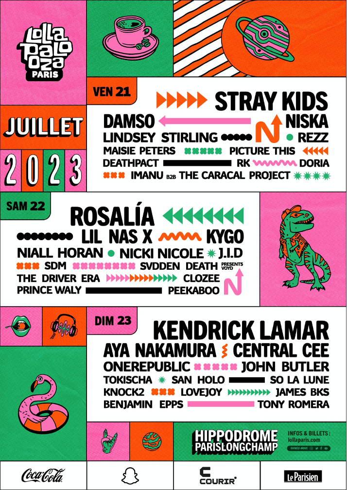 Kendrick Lamar, Rosalía, Stray Kids, To Headline Lollapalooza Paris July  21-23 At Hippodrome De Longchamp - Live Nation Entertainment