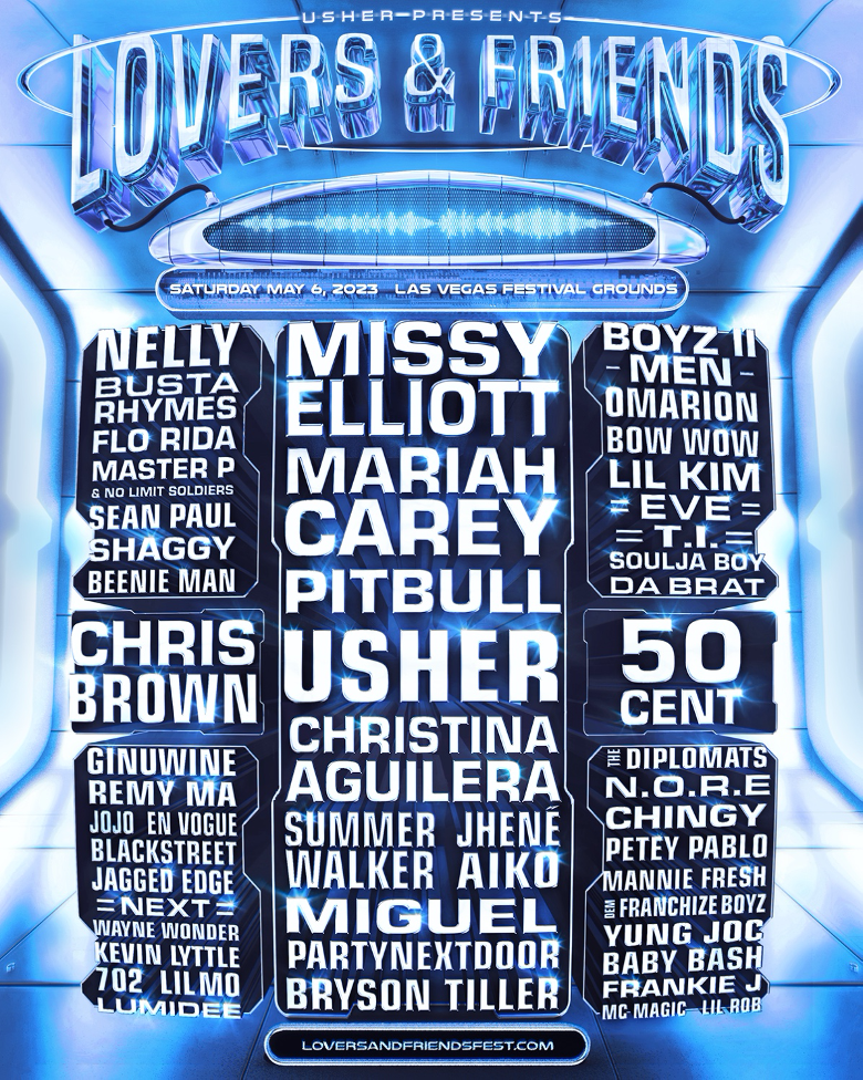 Lovers & Friends Announces 2023 Lineup Missy Elliott, Usher, Mariah