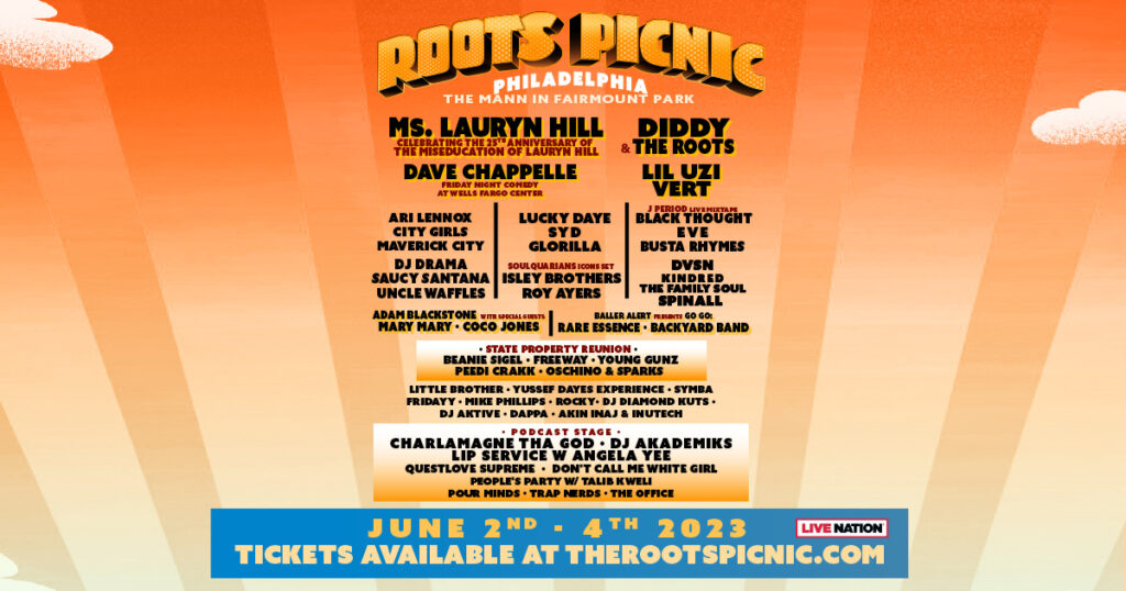 The Roots & Live Nation Urban Announce 2023 “Roots Picnic” Weekend