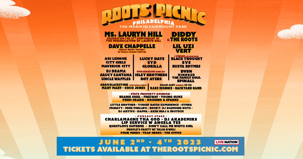 The Roots & Live Nation Urban Announce 2023 “Roots Picnic” Weekend