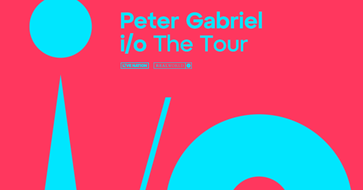 NEW Peter Gabriel I/O Album & Tour- First new music in 20 years