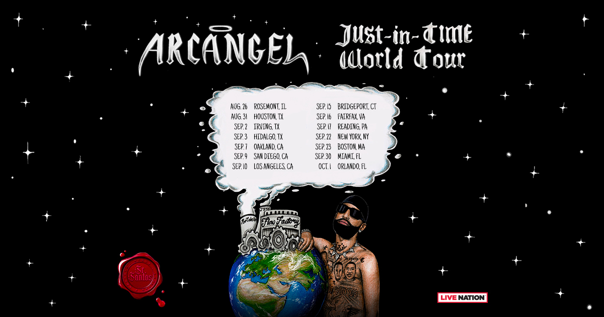 Arcángel Announces His Long Awaited “Just In Time” Tour Live Nation