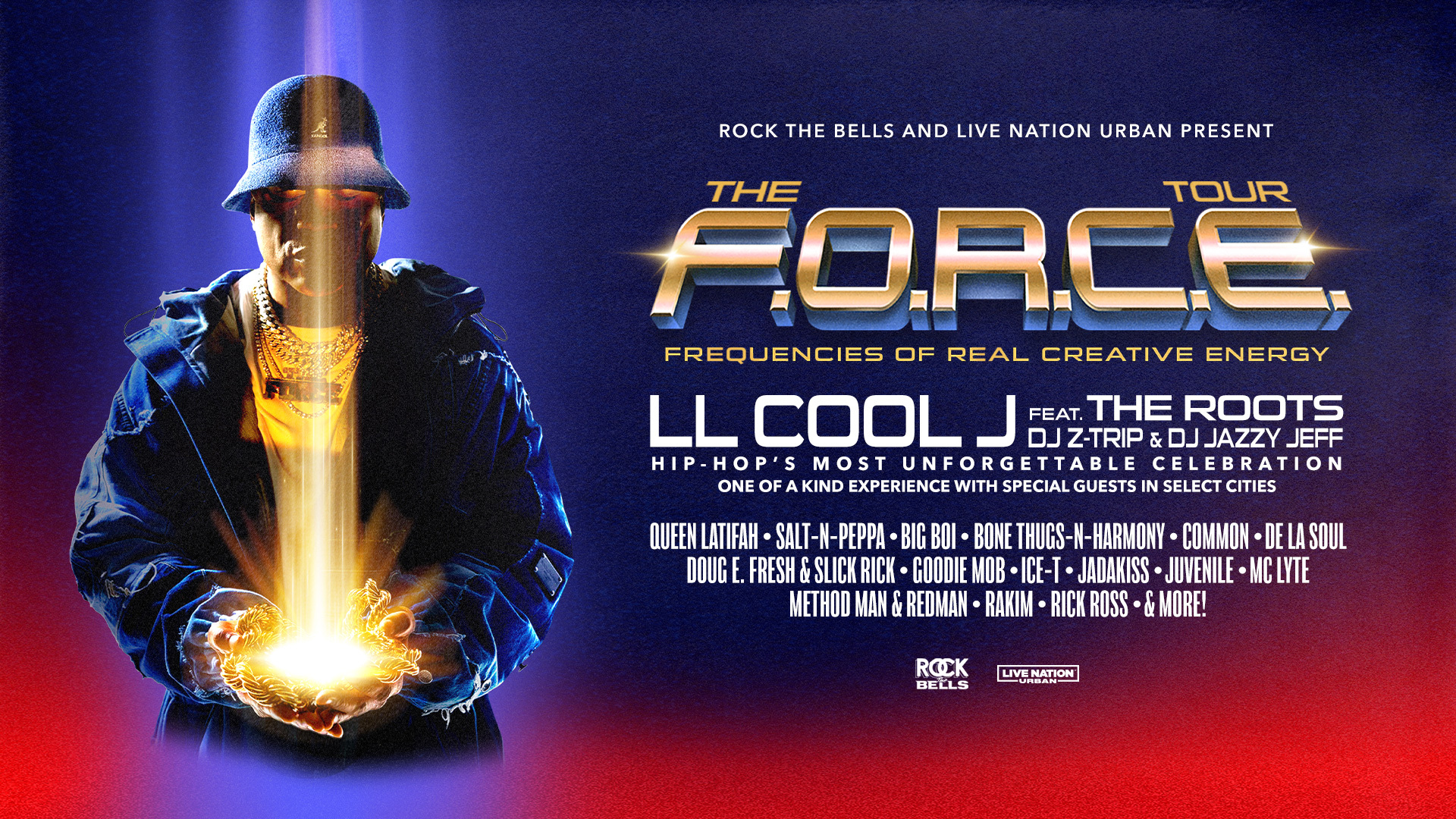 LL Cool J leads THE F.O.R.C.E. Live, but the lineup offers two decades of  hip hop legends on one stage 