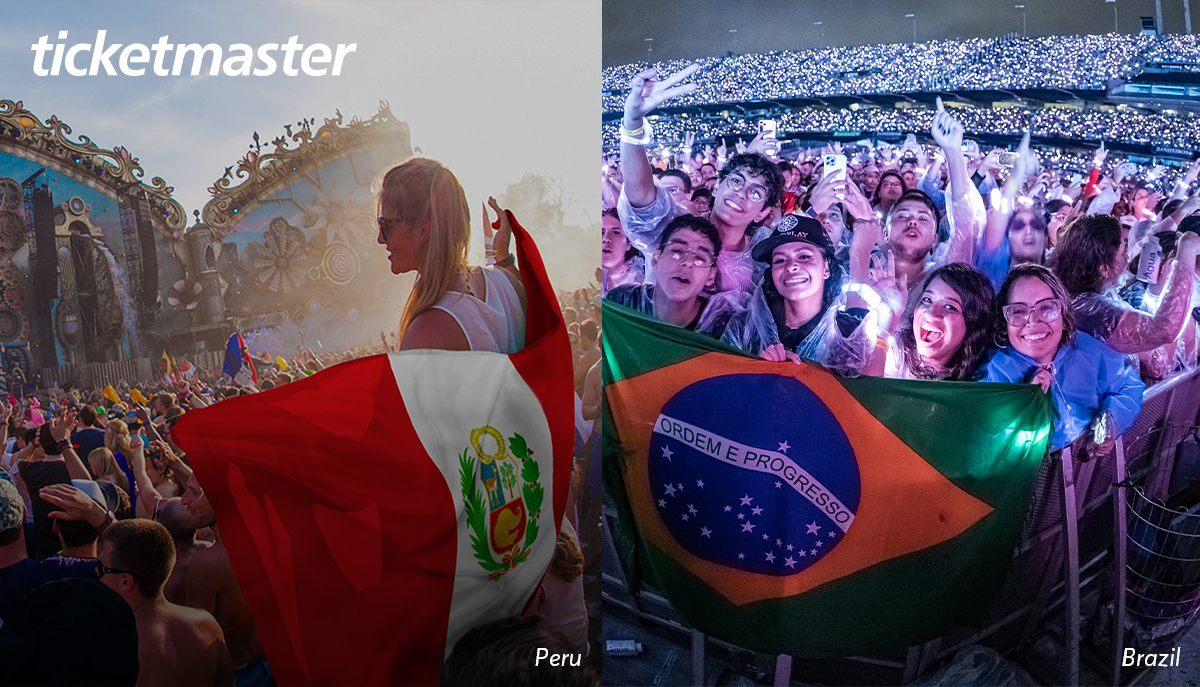 Ticketmaster continúa expandiéndose en América Latina en Brasil y Perú