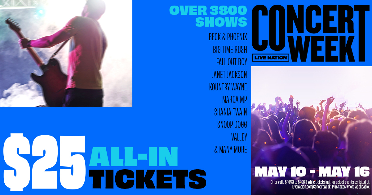 Live Nation Concert Week 2024 List Get Exclusive Access to the Hottest