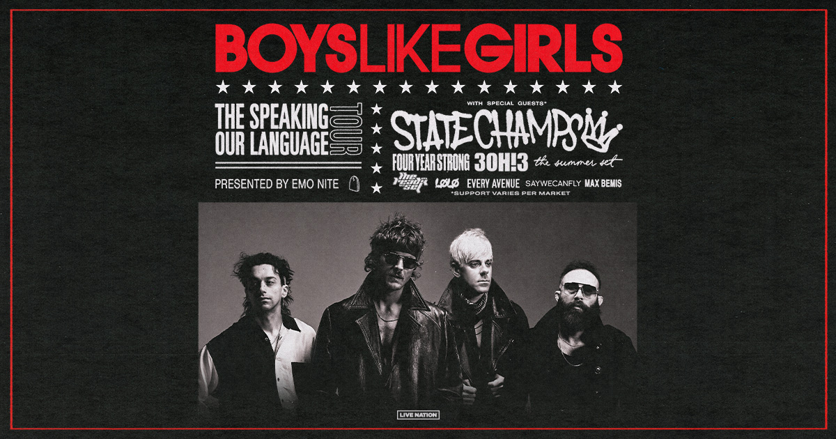 Boys Like Girls Announce “Speaking Our Language Tour” Live Nation
