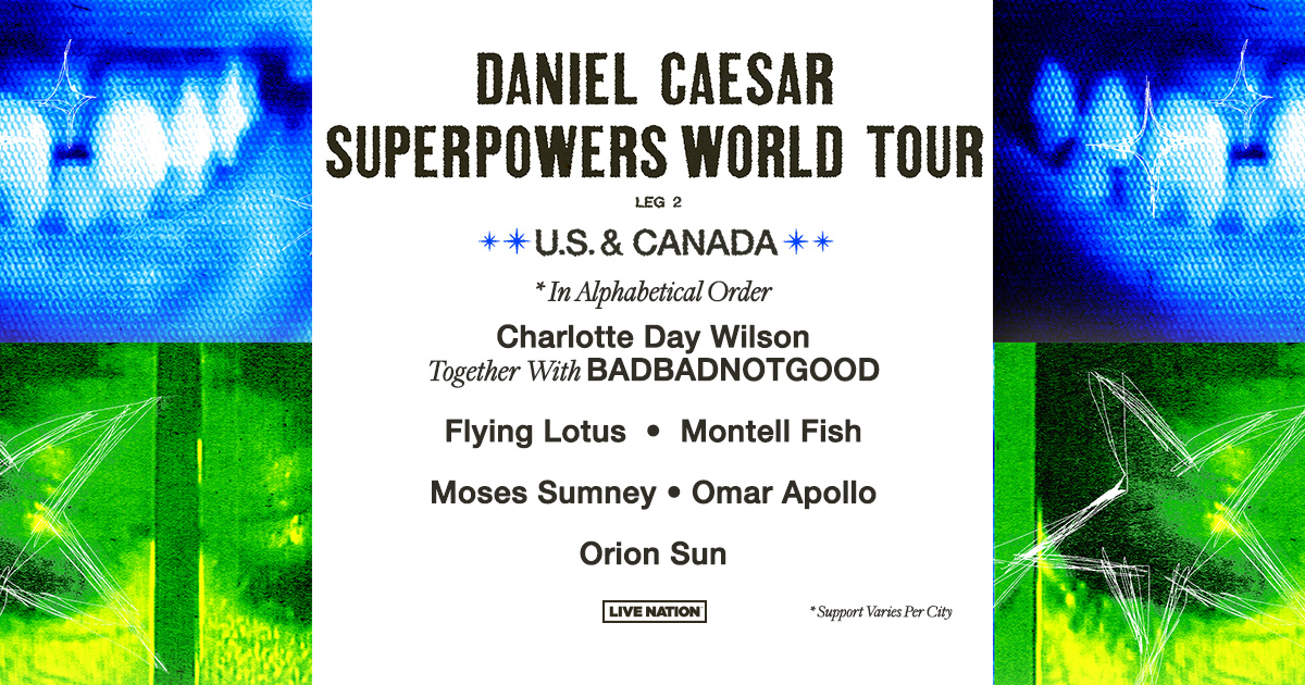 Daniel Caesar Announces Intimate Tour Ahead of New LP