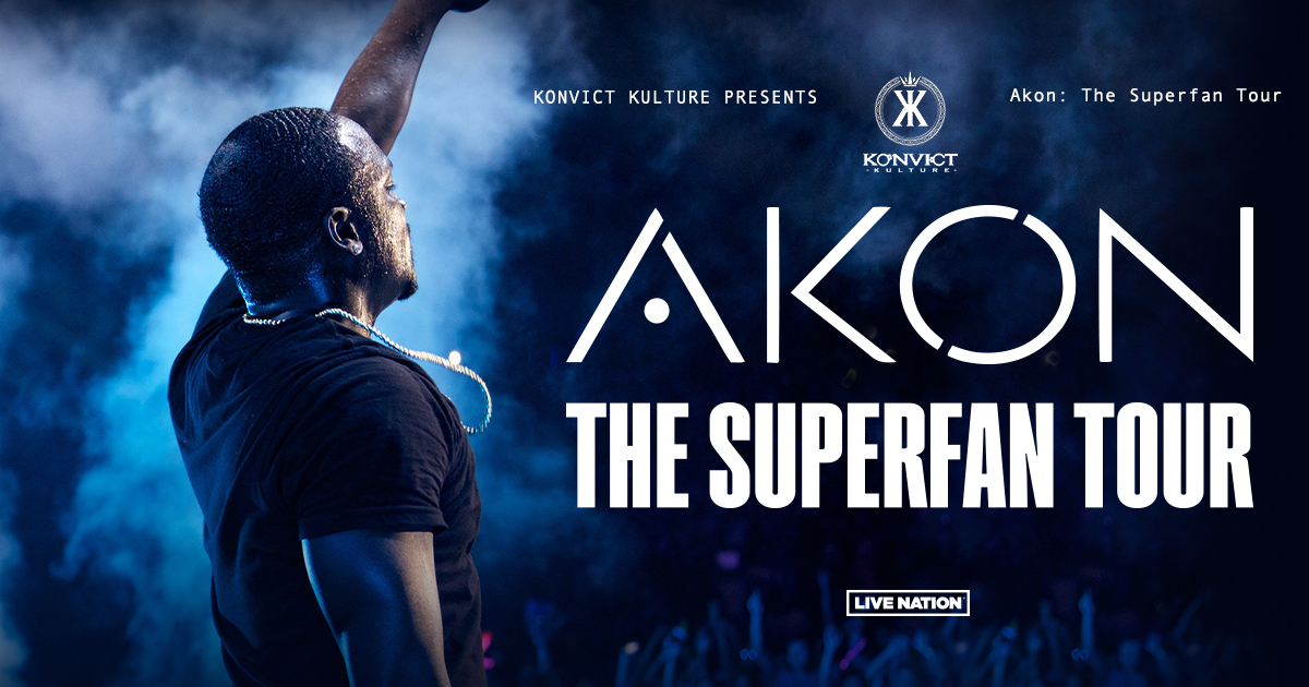 AKON Announces Fall 2023 ‘The Superfan Tour’ Live Nation Entertainment