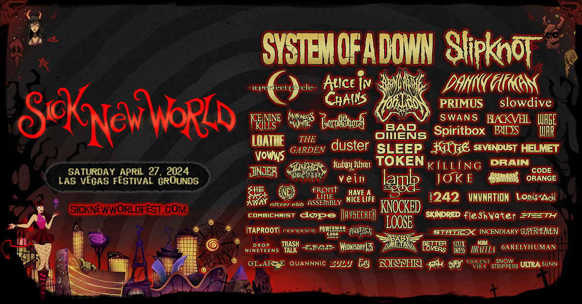 System Of A Down To Headline Sick New World 2024 With Slipknot And