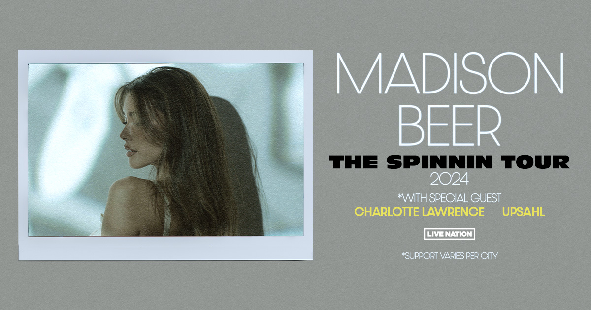 Madison Beer kondigt haar “Spinnin’ World Tour” aan.