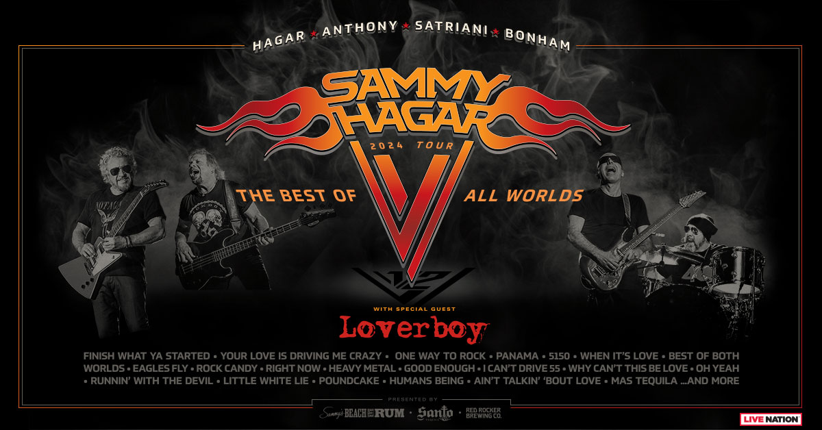 Sammy Hagar, Michael Anthony, Joe Satriani, Jason Bonham The Best of All  Worlds Summer 2024 Tour - Live Nation Entertainment