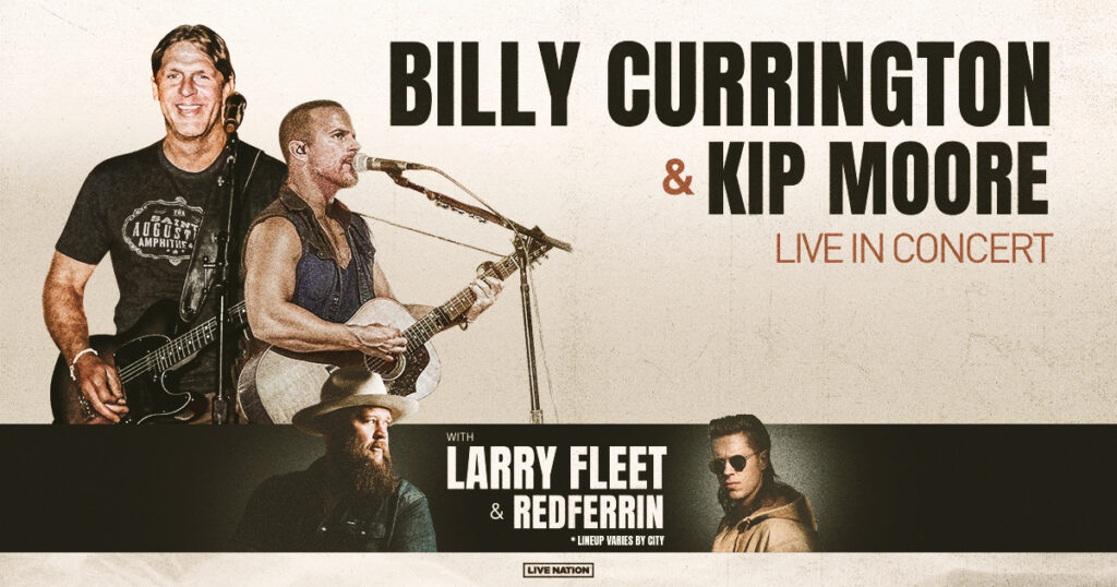Billy Currington Announces Spring 2025 Tour With Kip Moore Live
